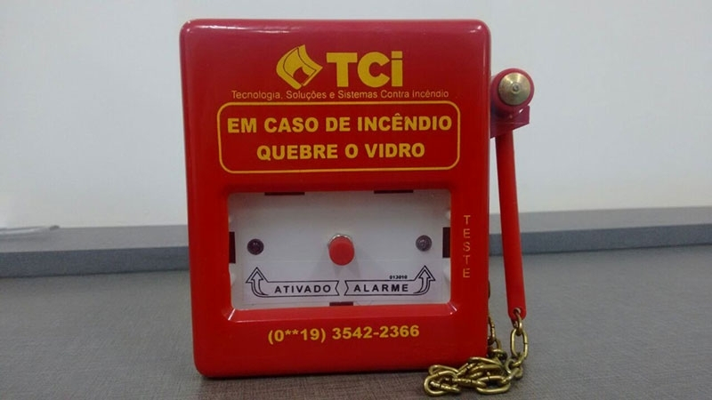 Instalação de Acionador de Alarme de Incendio Araçatuba - Acionador de Incendio Manual